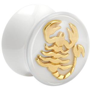 Double Flared Plug met Scorpion Design Acryl Tunnels & Plugs