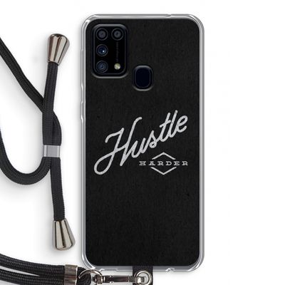 Hustle: Samsung Galaxy M31 Transparant Hoesje met koord