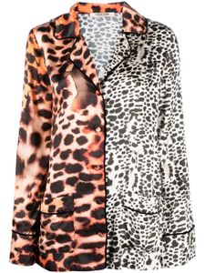 Roberto Cavalli chemise à imprimé animalier - Blanc