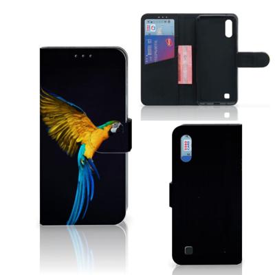 Samsung Galaxy M10 | Telefoonhoesje | Met pasjeshouder | Papegaai