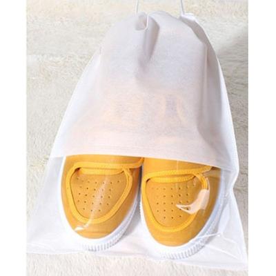 10 stuks waterdichte schoenen opbergtas Pouch draagbare reizen organisator Cardigan cover niet-geweven organisator grootte: 32x44cm (wit)