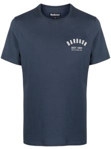 Barbour t-shirt à logo imprimé - Bleu