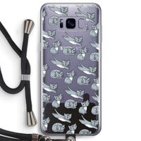 Poezen: Samsung Galaxy S8 Plus Transparant Hoesje met koord