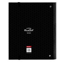 Ringmap BlackFit8 Old school Zwart Grijs 27 x 32 x 3.5 cm