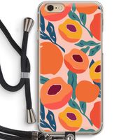 Perzik: iPhone 6 / 6S Transparant Hoesje met koord