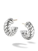 David Yurman créoles Sculpted Cable en argent sterling - thumbnail