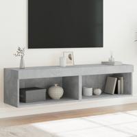 Tv-meubels met LED-verlichting 2 st 60x30x30 cm betongrijs