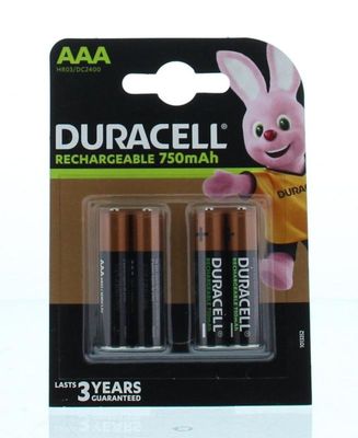 Duracell Rechargeable AAA 750mAh (4 st)