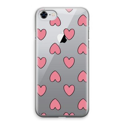 Ondersteboven verliefd: iPhone 8 Transparant Hoesje