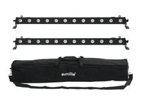 EUROLITE Set 2x LED BAR-12 QCL RGBW + Soft Bag