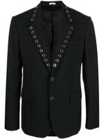 Alexander McQueen blazer à détails d'œillets - Noir - thumbnail