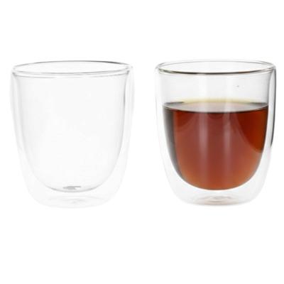 Luxe dubbelwandige theeglazen - 2x stuks - 300ml - Koffie/thee bekers en glazen