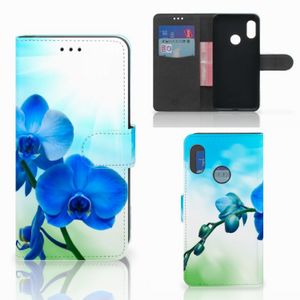 Xiaomi Mi A2 Lite Hoesje Orchidee Blauw - Cadeau voor je Moeder