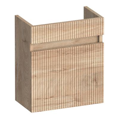 Brauer Joy Wavy Fonteinkast - 40 cm - 1 Deur - Greeploos - Rechtsdraaiend - Forest Wheat