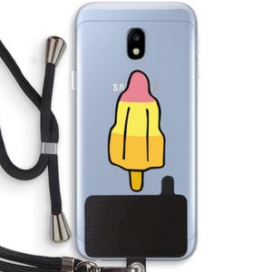 Raketijsje: Samsung Galaxy J3 (2017) Transparant Hoesje met koord