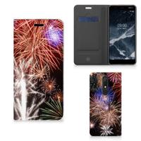Nokia 5.1 (2018) Hippe | Standcase | Vuurwerk