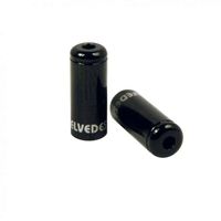 Elvedes Pot Kabelhoedje Zwart 5,0mm | Aluminium | 50 Stuks - thumbnail