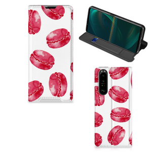 Sony Xperia 5 III Flip Style Cover Pink Macarons