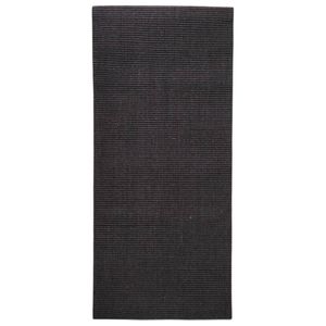 vidaXL Sisalmat voor krabpaal 66x150 cm zwart