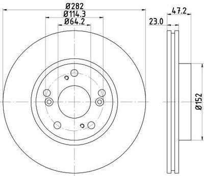 Remschijf 8DD355118131