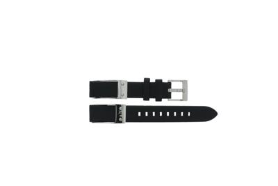 Horlogeband Armani Exchange AX5309 Leder Zwart 16mm