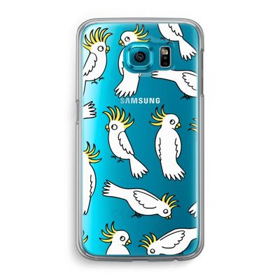 Papegaai: Samsung Galaxy S6 Transparant Hoesje