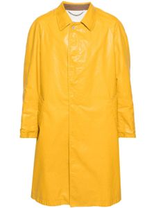 Maison Margiela trench long à effet usé - Jaune