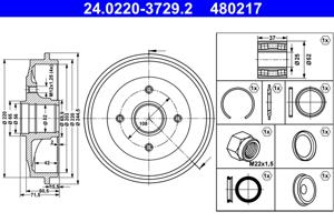 ATE Remtrommel 24.0220-3729.2