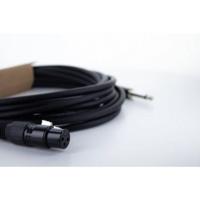 Cordial EM 10 FP XLR Verbindingskabel [1x XLR-bus 3-polig - 1x Jackplug male 6,3 mm (mono)] Zwart