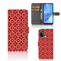 OPPO A53 | OPPO A53s Telefoon Hoesje Batik Rood - thumbnail