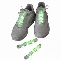 Neon glow lichtgevende schoenverlichting - groen - 2x stuks - Kinderen/Volwassenen/Halloween