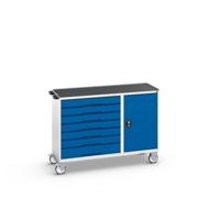 Bott Verso Montagewagen | 7 Lades | 1 Deur | Afrolrand | RAL 5010 - 16927158.11 Bott Verso Montagewagen | 7 Lades | 1 Deur | Afrolrand | RAL 5010 - 16927158.11