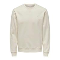 Herensweater zonder Capuchon Only & Sons Onsdan Unshed Reg Crew Neck Wit Maat L