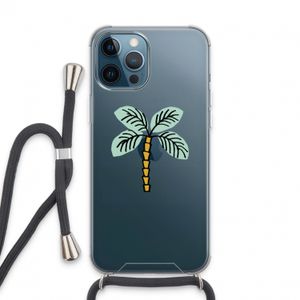 Palmboom: iPhone 13 Pro Max Transparant Hoesje met koord