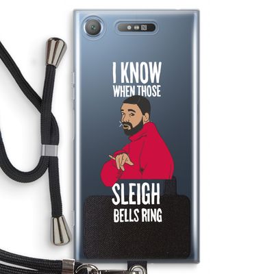 Sleigh Bells Ring: Sony Xperia XZ1 Transparant Hoesje met koord