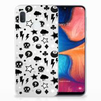 Silicone Back Case Samsung Galaxy A20e Silver Punk