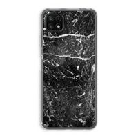 Zwart marmer: Samsung Galaxy A22 5G Transparant Hoesje