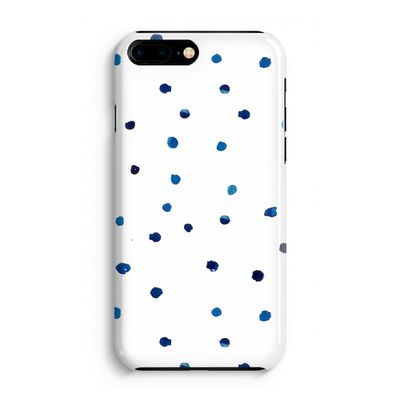 Blauwe stippen: iPhone 8 Plus Volledig Geprint Hoesje