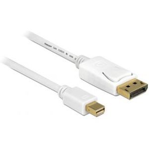 Delock 83481 Kabel Mini DisplayPort 1.2 male > DisplayPort male 4K 60 Hz 1,0 m