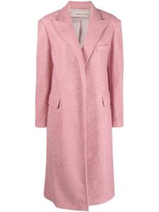 Blanca Vita manteau long Camelia à fini feutré - Rose