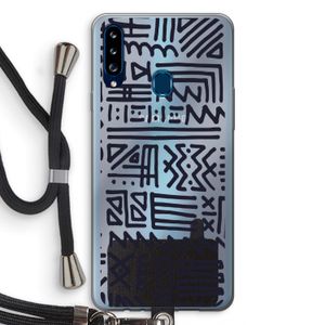 Marrakech print: Samsung Galaxy A20s Transparant Hoesje met koord