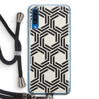 Geometrisch patroon: Samsung Galaxy A50 Transparant Hoesje met koord Geometrisch patroon: Samsung Galaxy A50 Transparant Hoesje met koord