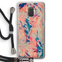 Alone: Samsung Galaxy A8 (2018) Transparant Hoesje met koord