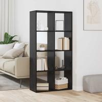 Boekenkast Zwart eiken 69.5 x 29 x 137.5 cm Bewerkt hout