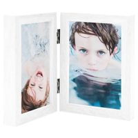VidaXL Fotolijst tweeluik 2x(10x15 cm) wit VidaXL Fotolijst tweeluik 2x(10x15 cm) wit