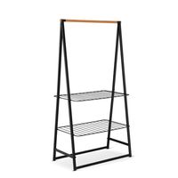 Brabantia Linn Kledingrek - groot - 99.5x57x190cm - zwart 118241 - thumbnail