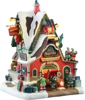 Lemax the elf service sleigh & sled repair verlicht kersthuisje Santa&apos;s Wonderland 2025