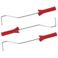 Set van 3x stuks muur/lak verfroller lange beugels / verfbeugels voor 10 cm roller