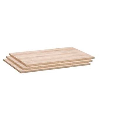 Legplankenset Genua (3 stuks) - eikenkleur - 73 cm - Leen Bakker