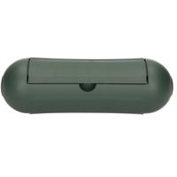Veiligheid stekkersafe - groen - 21 x 7 x 7 cm - polypropyleen - stekker beschermdoos